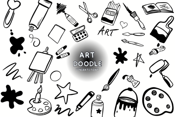 Art Doodle: Unleash Your Creative Spark with This Playful Font