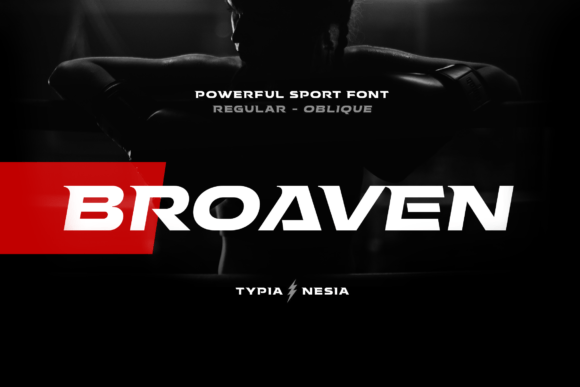 Broaven: Bold Slab Serif for Racing, Sports & Tech Brands