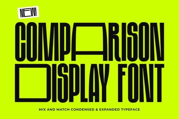 Comparison Display: A Dynamic Mix-and-Match Typeface
