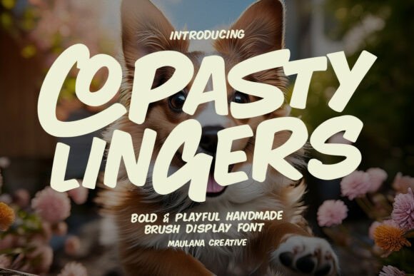 Copasty Lingers: Bold Handmade Display Font