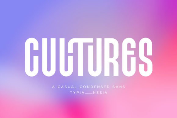 Cultures Condensed Sans: Dynamic Typography for Modern Brands