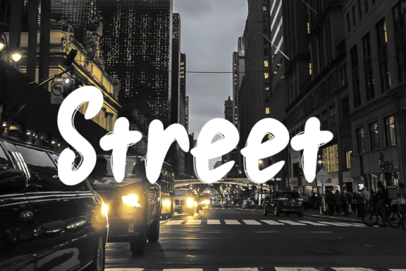 Discover Street: A Bold Brush Stroke Font for Modern Design