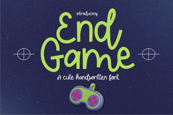 Discover the Sweet & Friendly Handwritten Style of End Game Font
