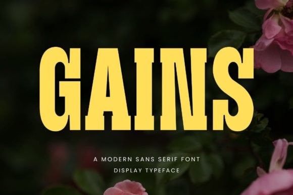 Gains: Elevate Your Typography with Modern Sophistication