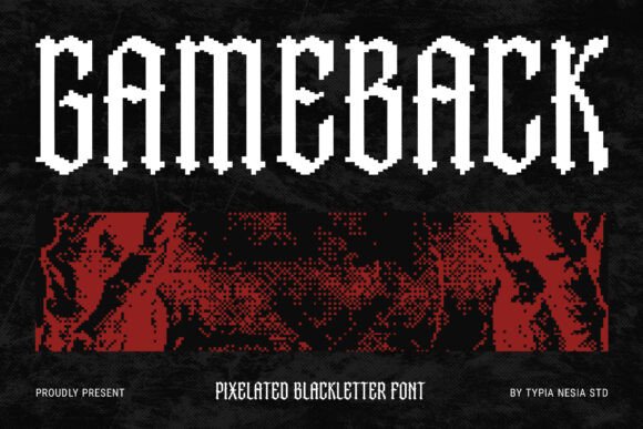 Gameback: Where Gothic Script Meets 80s Arcade