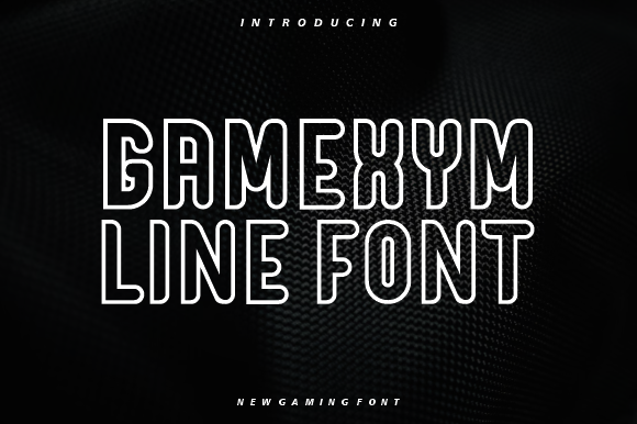 Gamexym Line: The Modern Geometric Font for Game Design