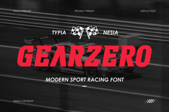 Gearzero: The Modern Sport Racing Font for Dynamic Design