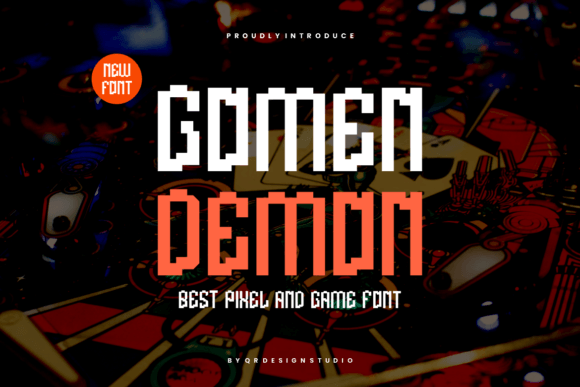 Gomen Demon: Retro Pixel Font for Arcade-Style Designs