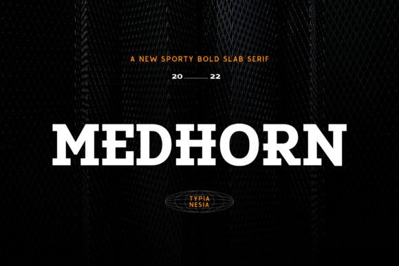 Medhorn: A Modern Sports Slab Serif for Bold Designs
