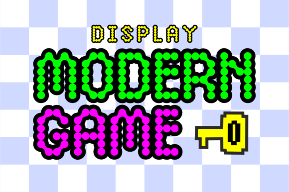 Modern Game: A Futuristic Display Font for Digital Creators