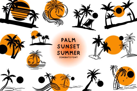 Palm Sunset Summer: A Whimsical Font for Creative Projects