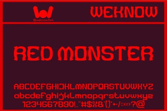Red Monster: Gothic Display Font for Bold Designs