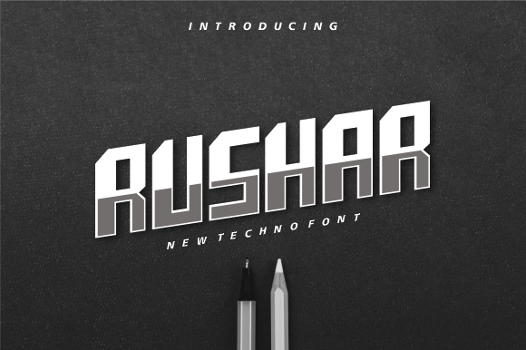Rushar: A Modern Geometric Font for Game Design