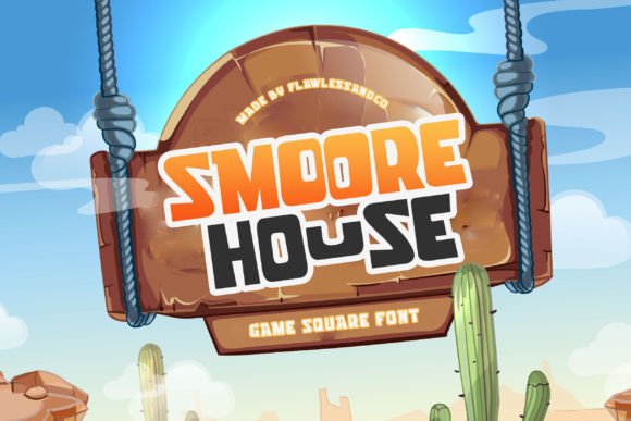 Smoore House: The Bold Square Font for Gaming