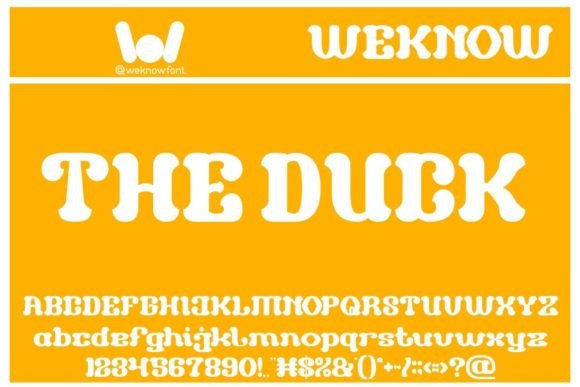 The Duck: A Playful Display Font for Bold Designs