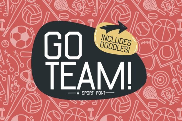 Unleash the Spirit of the Game with Go Team Font